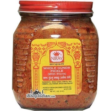 Nirav Whole Gunda Pickle (2 lbs bottle)