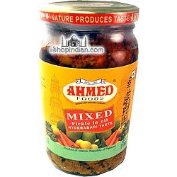 Ahmed Mixed Pickle (Hyderabadi Taste) (330 gm bottle)