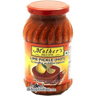 Mother's Recipe Lime Pickle (Hot) (17.64 oz jar)