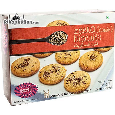 Karachi Bakery Zeera (Cumin) Biscuits (14 oz box)