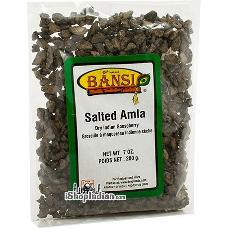 Bansi Salted Amla (Dry Indian Gooseberry Pieces) (7 oz bag)