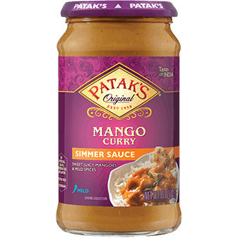 Patak's Mango Curry Simmer Sauce (Mild) (15 oz. bottle)