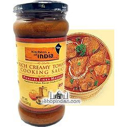 Kitchens of India Rich Creamy Tomato Cooking Sauce - Punjabi Tikka Masala (12.2 oz bottle)