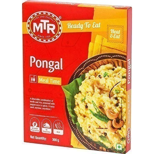 MTR Pongal - Peppered Lentil Rice (Ready-to-Eat) (10.5 oz  box)