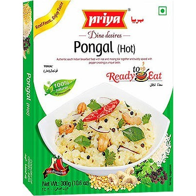 Priya Pongal - Hot (Ready-to-Eat) (10.6 oz box)