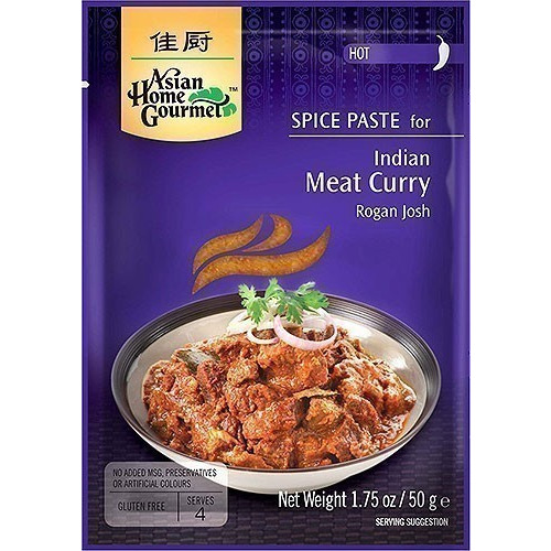 Asian Home Gourmet Meat Curry (Rogan Josh) Spice Paste - Hot (50 gm pack)