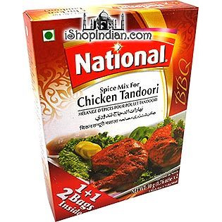 National Chicken Tandoori Spice Mix (41 gm box)