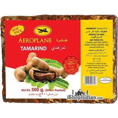 Aeroplane Brand Tamarind Slab (Imli) - 500 gms (500 gm pack)