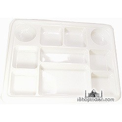 Party Plate (thali) - Square - 25 pack (25 pack)