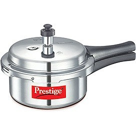 Prestige Deluxe Alpha Stainless Steel Pressure Cooker, 2 liter (each)