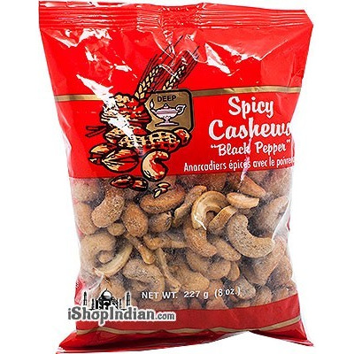 Deep Spicy Cashews - Black Pepper (8 oz bag)