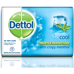 Dettol Anti-Bacterial Soap - Cool - With Crispy Menthol (100 gm bar)