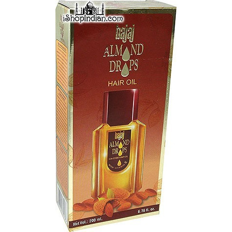 Bajaj Almond Drops Hair Oil (non-sticky with Vitamin E) - 200 ml (200 ml bottle)