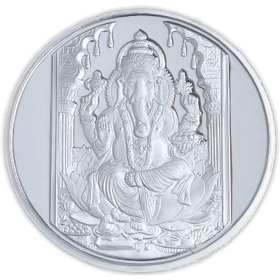 Ganesha .999 Silver Coin - 50 gms (50 gms)
