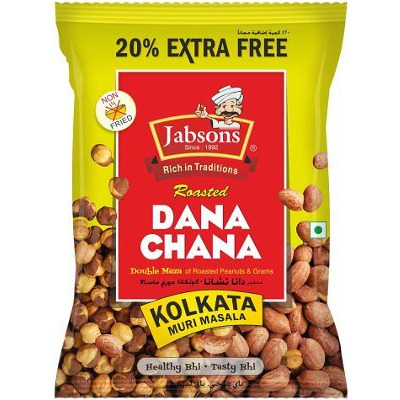 Jabsons Roasted Dana Chana - Kolkata Muri Masala (6.35 oz bag)