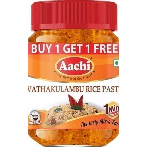 Aachi Vathakulambu Rice Paste - BUY 1 GET 1 FREE! (7 oz bottle)