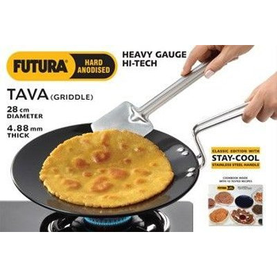 Futura Hard Anodised Heavy Gauge Hi-Tech Tava (Griddle) - 28 cm (L59) (each)