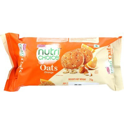 Britannia Nutrichoice Oats Cookies - Orange (75 gm pack)