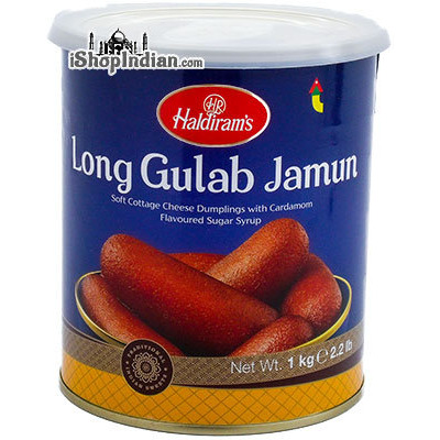 Haldiram's Long Gulab Jamun (2.2 lb can)
