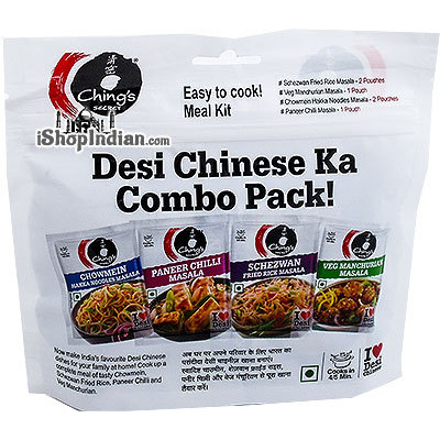 Ching's Secret Indian-Chinese Spice Mix Variety Pack - Desi Chinese Ka Combo Pack (6 Spice Packs)