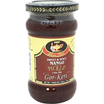 Deep Gor-Keri Mango Pickle (Sweet & Spicy Mango) (12 oz jar)