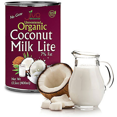 Jiva Organics Unsweetened Organic Coconut Milk - LITE (13.5 oz tin)