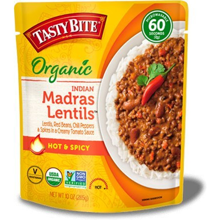 Tasty Bite Organic Madras Lentils - Hot & Spicy (Ready-to-Eat) (10 oz pouch)