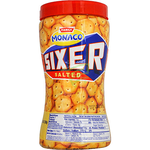 Parle Monaco Sixer (Salted) (7 oz jar)
