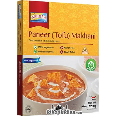 Ashoka Paneer (Tofu) Makhani - Vegan (Ready-to-Eat) (10 oz box)