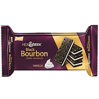 Parle Hide & Seek Black Bourbon Creme Sandwich - Vanilla (3.5 oz pack)