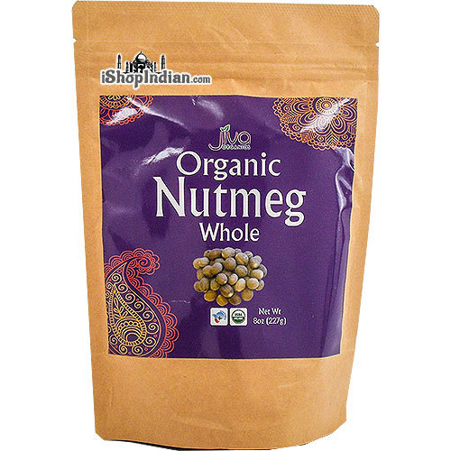 Jiva Organics Nutmeg Whole (8 oz bag)