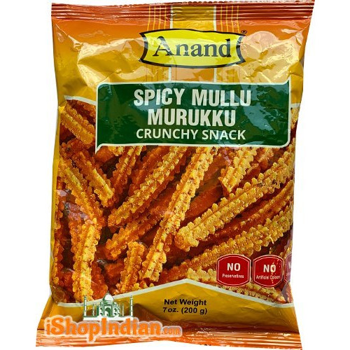 Anand Spicy Mullu Murukku (7 oz bag)