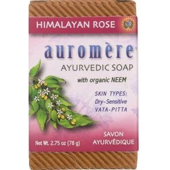 Auromere Ayurvedic Soap - Himalayan Rose (2.75 oz box)
