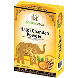 Ancient Veda Haldi Chandan Powder (1 oz box)