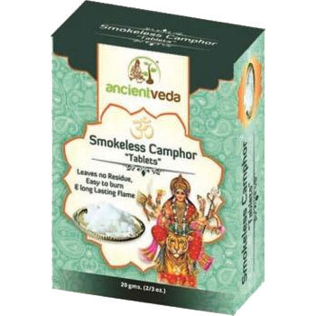 Ancient Veda 100% Pure Camphor Tablets (20 gm box)