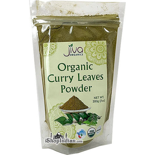 Jiva Organics Curry Leaves Powder (7 oz bag)
