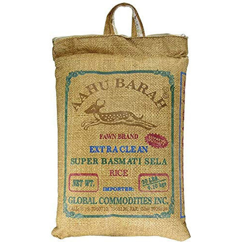 Aahu Barah Super Basmati Sela Rice - 10 lbs (10 lbs bag)