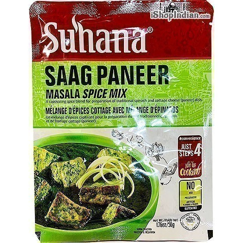 Suhana Saag Paneer - Palak Paneer Mix (50 gm pack)