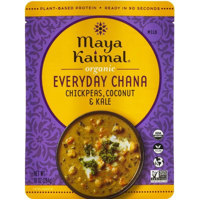 Maya Kaimal Organic Everyday Chana - Chickpeas + Coconut + Kale (10 oz pouch)