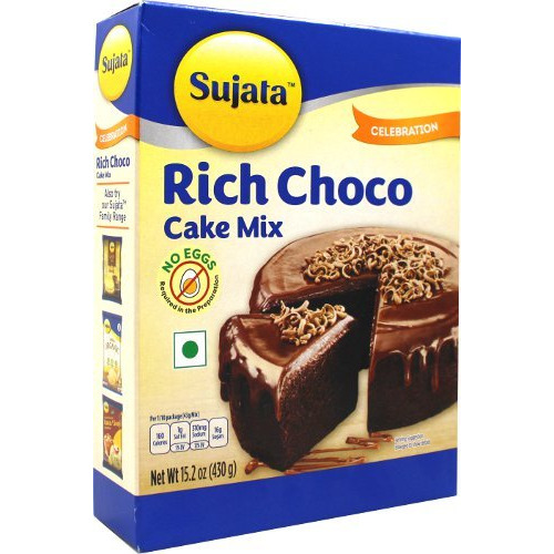 Sujata Rich Choco Cake Mix - Eggless (15.2 oz box)