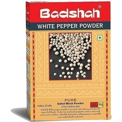 Badshah White Pepper Powder (3.5 oz box)