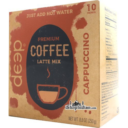 Deep Coffee Latte Mix - Cappuccino - 10 ct (8.8 oz box)