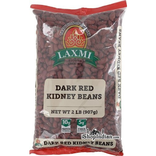 Buy Online Laxmi Dark Red Kidney Beans - 2 lbs (2 lb bag) -   1137506