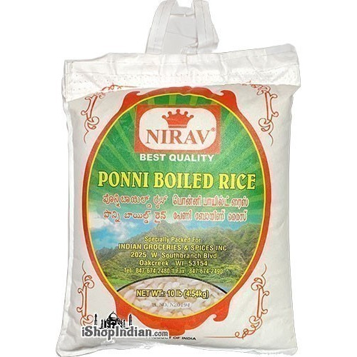 Laxmi Ponni Boiled Rice - 10 lbs (10 lbs. bag)