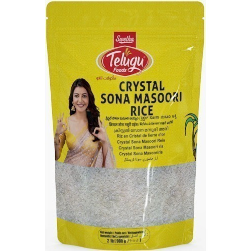 Telugu Crystal Sona Masoori Rice (2 lbs bag)