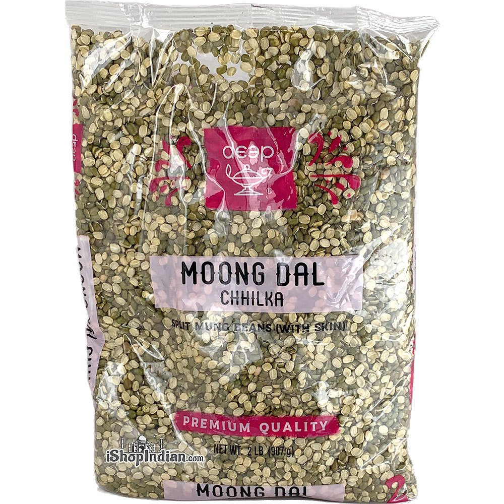 Deep Moong Dal Chhilka - Split Mung Beans (With Skin) - 2 lbs (2 lbs bag)