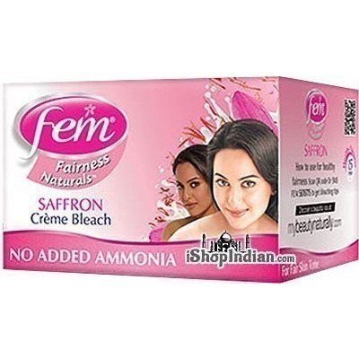 Fem Fairness Naturals - Saffron Creme Bleach (64 gm box)