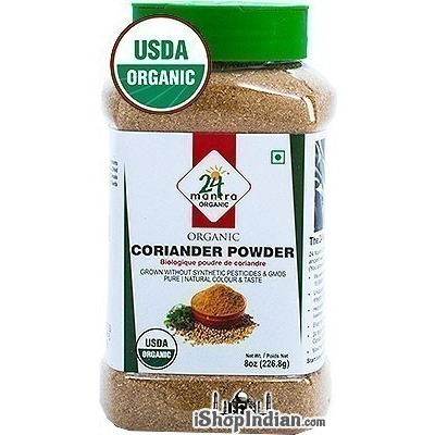 24 Mantra Organic Coriander Powder - 8 oz jar (8 oz jar)