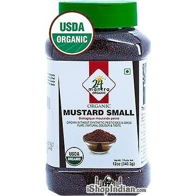 24 Mantra Organic Mustard Seeds (Small) - 12 oz jar (12 oz jar)