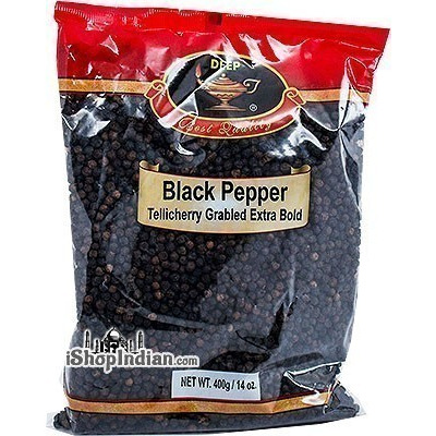 Deep Black Pepper Whole (Peppercorns) - 14 oz (14 oz bag)